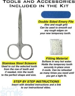 Tand Afgebroken Reparatie Kit InstantSmile Gebit (goedkope Kunstgebit) - Multi Shade -Mondelinge Benodigdheden Winkel 940x1200