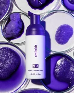 Smilekit V34 Colour Corrector Foam - Witte Tanden - Paarse Tandpasta - Teeth Whitening - Hismile -Mondelinge Benodigdheden Winkel 959x1200