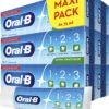 Oral B Oral-B 1.2.3 Mint Frisse - Tandpasta - 6 X75 Ml -Mondelinge Benodigdheden Winkel 988x1200 1