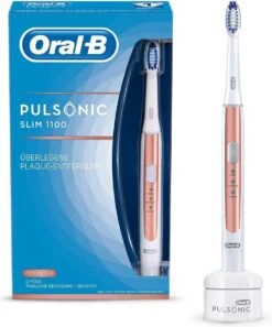 Oral B Pulsonic Slim 1100 Elektrische Tandenborstel Wit/Rosé -Mondelinge Benodigdheden Winkel 997x1200